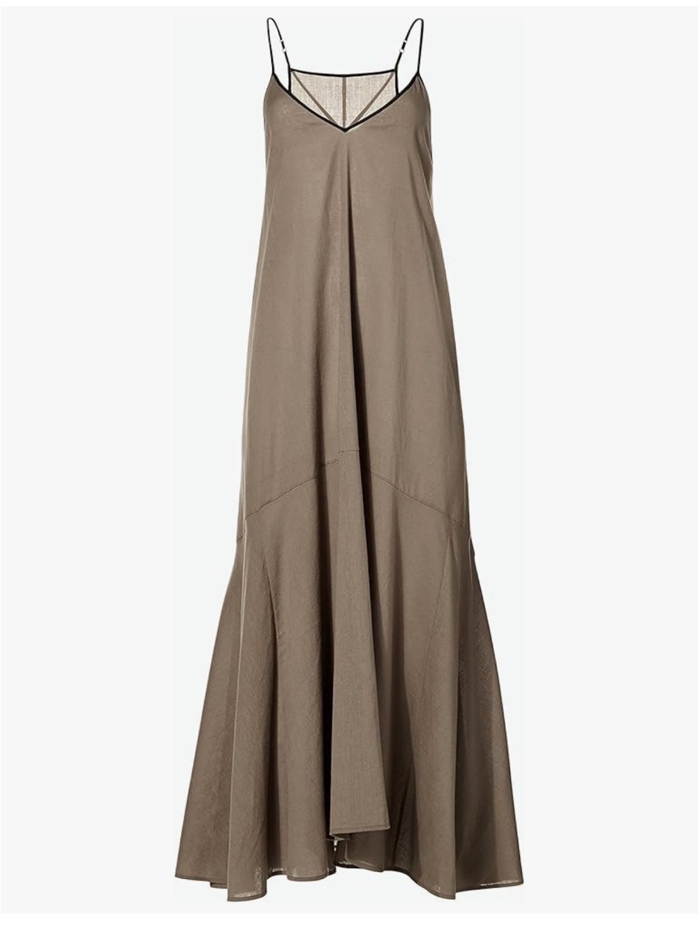 NWT Gary Graham 422 Olive Green Scorpion Slip Maxi Dress Large L